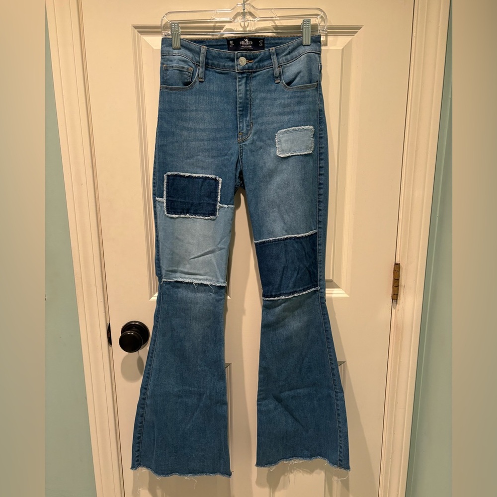Hollister Patchwork Flare Jeans